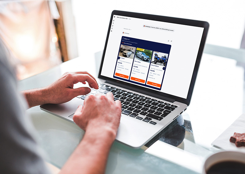 Customer using Click Dealer Chat GPT